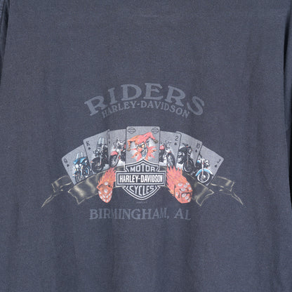 VINTAGE HARLEY DAVIDSON FLAME POCKET LONG SLEEVE