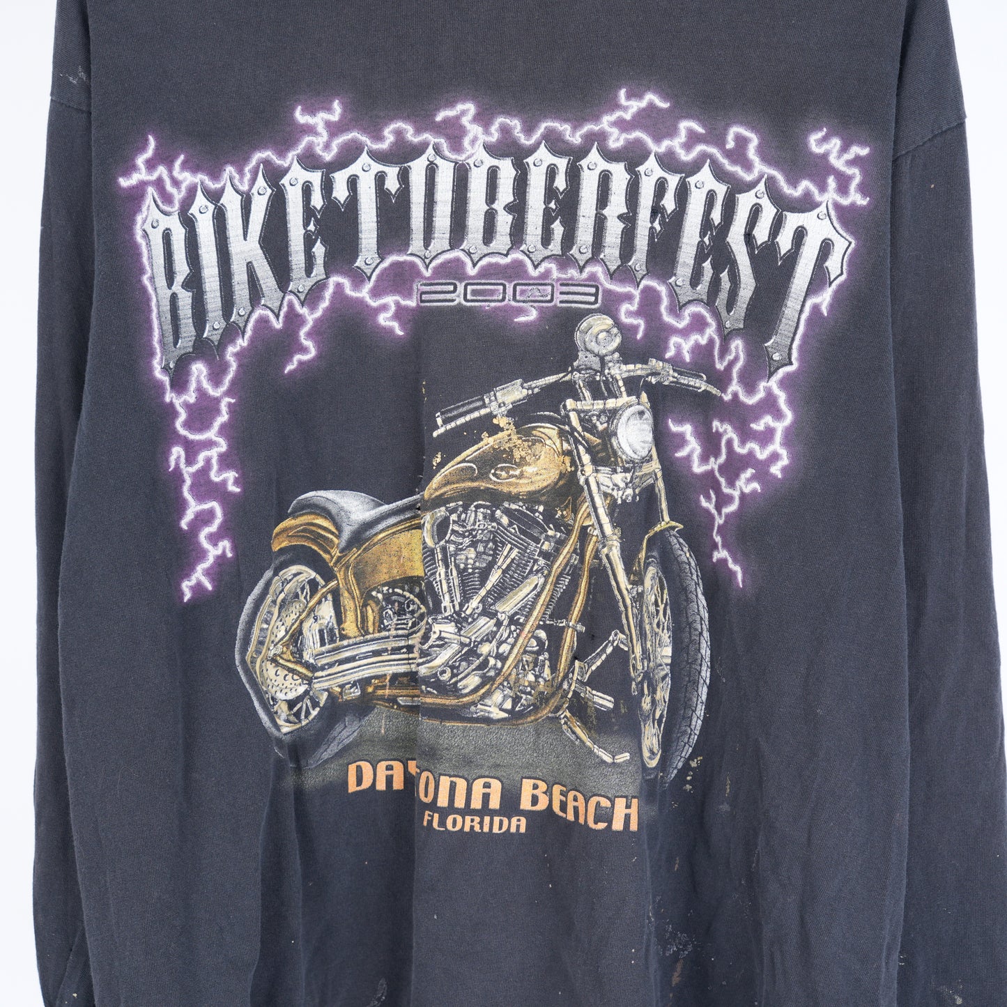 VINTAGE BIKETOBERFEST DAYTONA BEACH LONG SLEEVE TEE