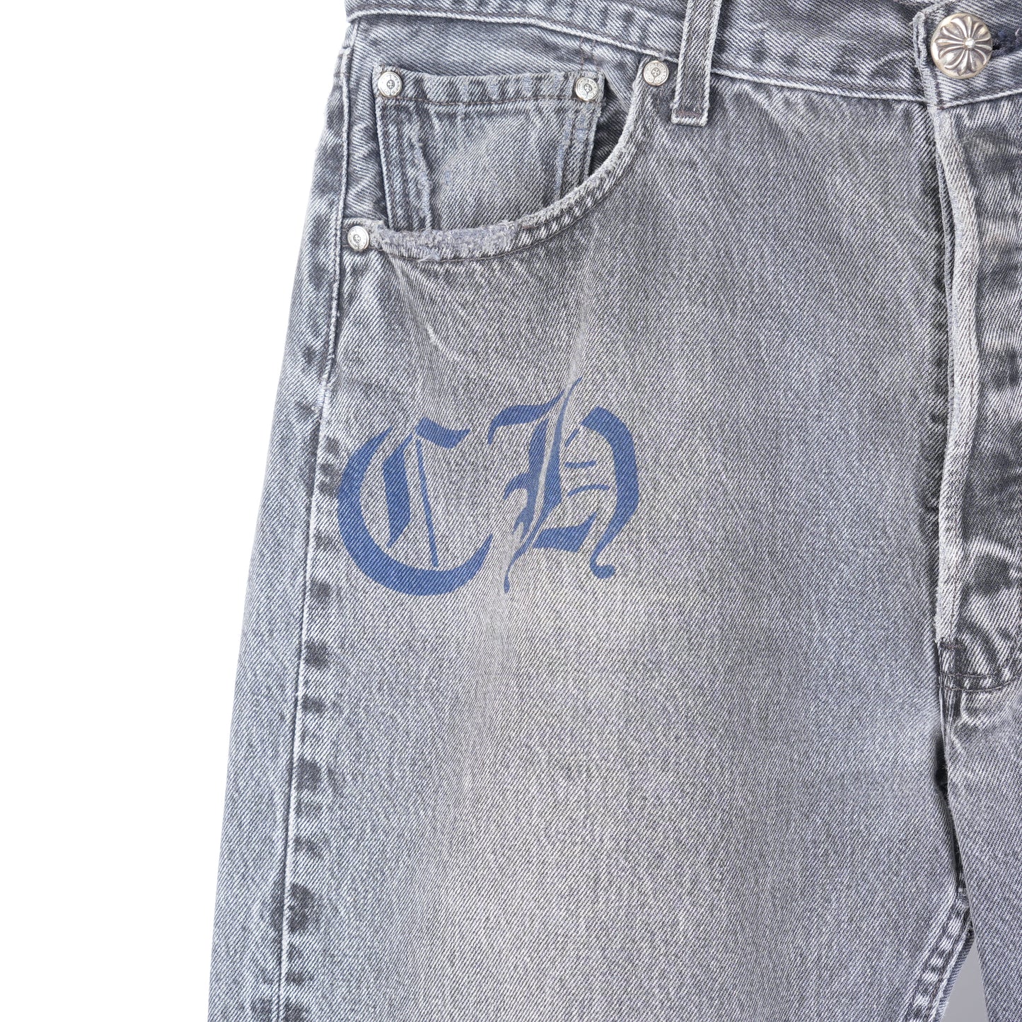 STAR STENCIL PANTS WITH HARDWARE