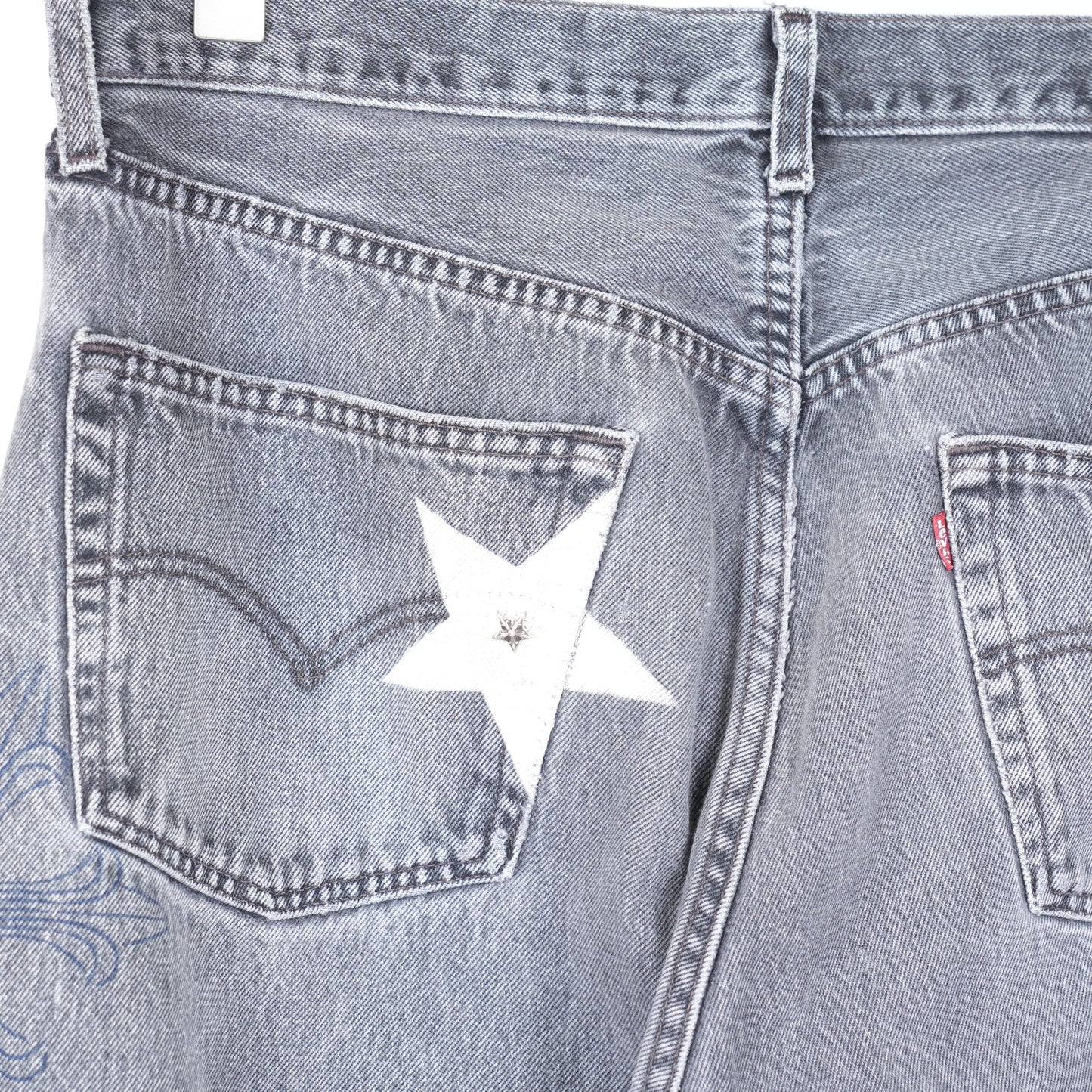 STAR STENCIL PANTS WITH HARDWARE