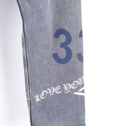 STAR STENCIL PANTS WITH HARDWARE