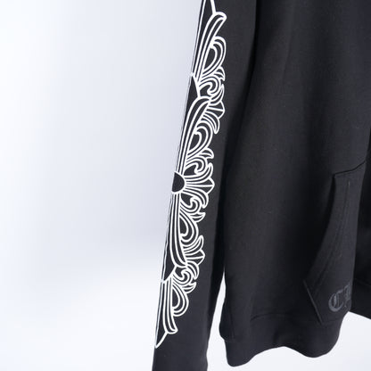 FLORAL HORSESHOE ZIP UP THERMAL HOODIE