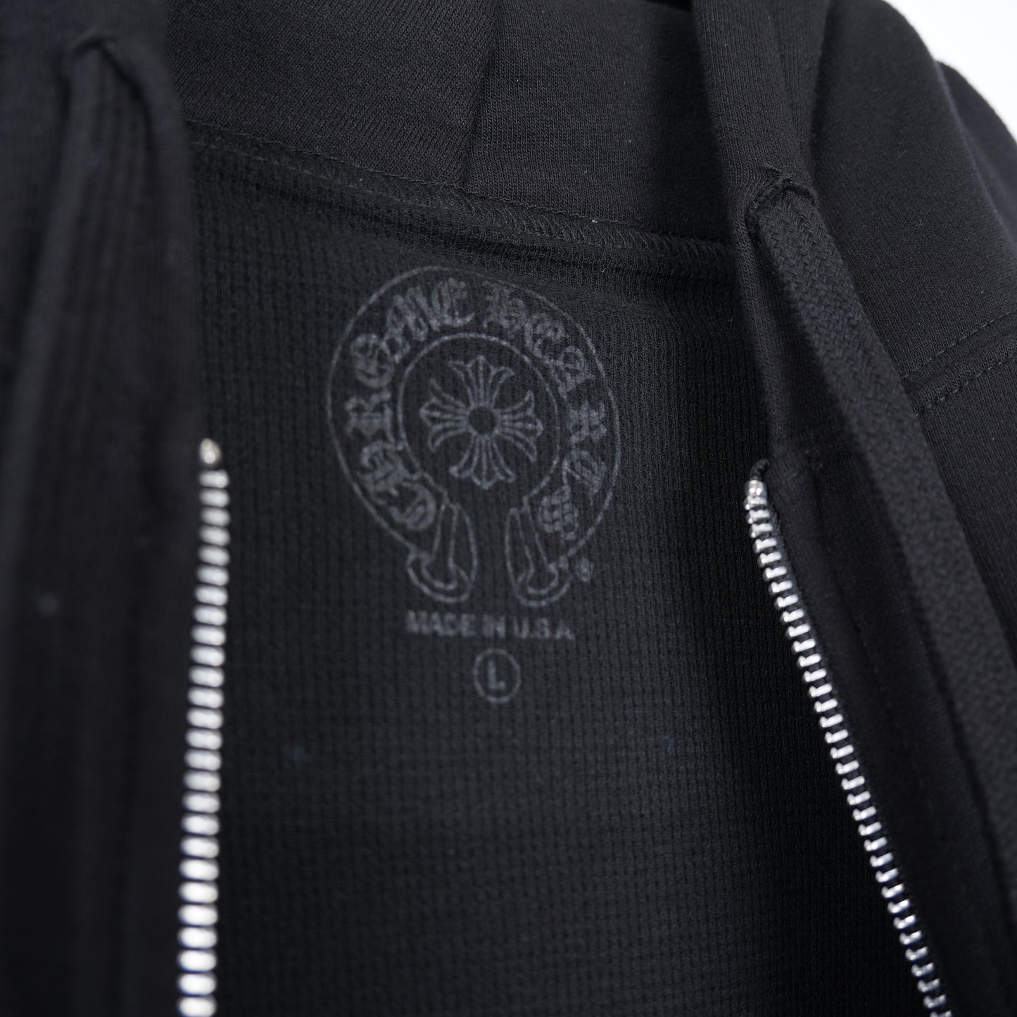 FLORAL HORSESHOE ZIP UP THERMAL HOODIE