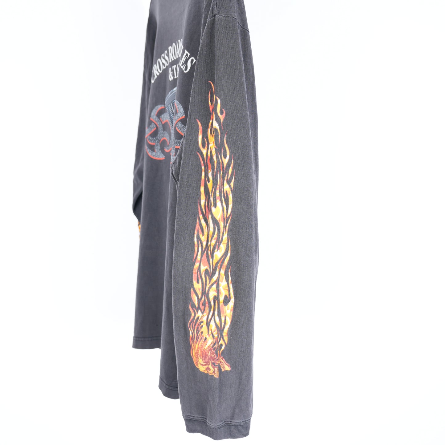VINTAGE FLAME MOTORCYCLE LONG SLEEVE TEE