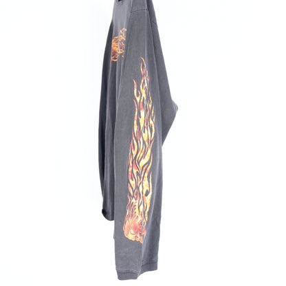 VINTAGE FLAME MOTORCYCLE LONG SLEEVE TEE