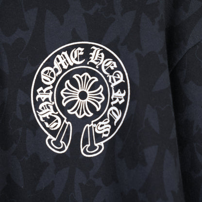 CHROME HEARTS MONOGRAM CROSS PRINT ZIP UP HOODIE