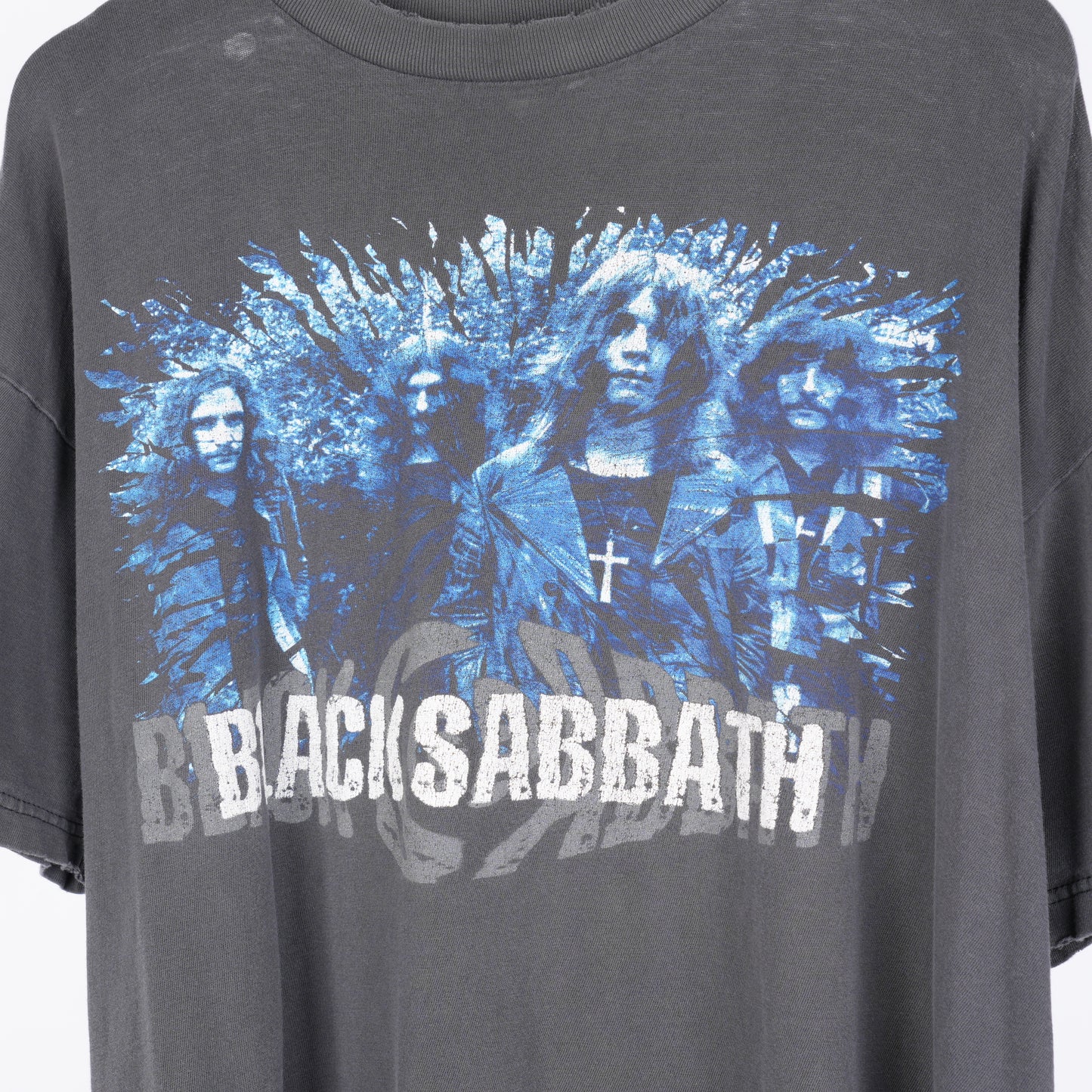 VINTAGE FADED BLACK SABBATH CROSS TEE