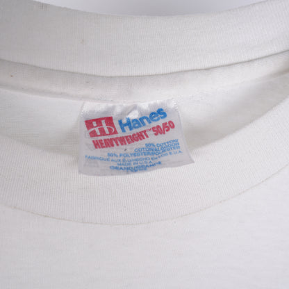 VINTAGE WHITE HANES BLANK TEE
