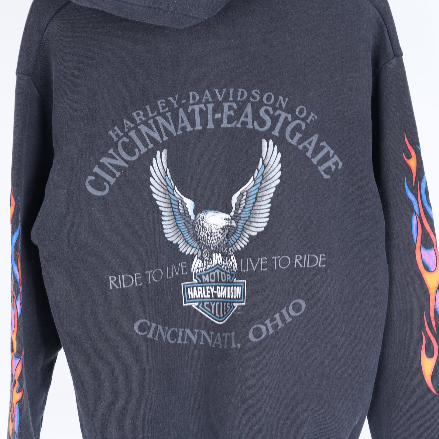 VINTAGE HARLEY DAVIDSON ZIP UP HOODIE