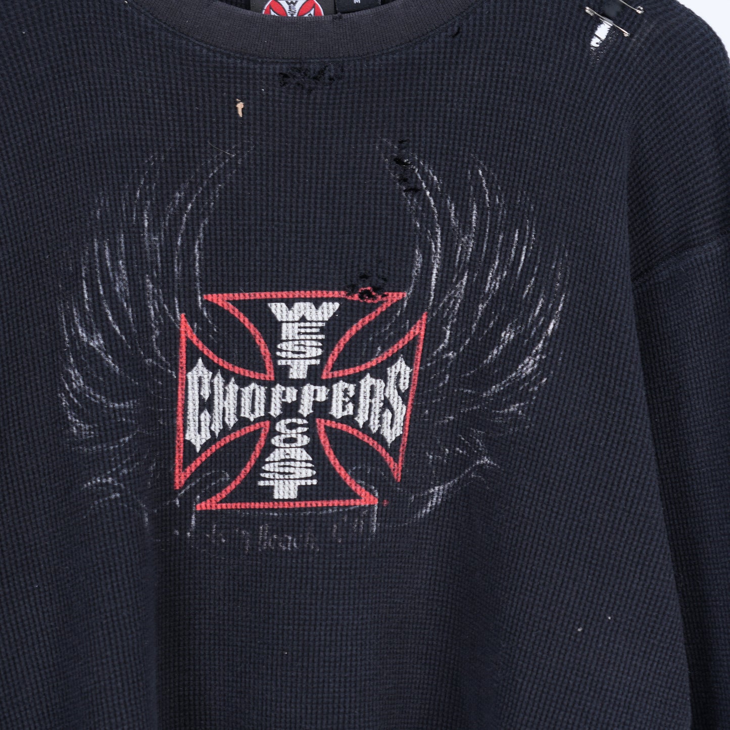 WCC BLACK/RED LONG SLEEVE THERMAL T-SHIRT