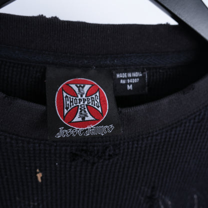 WCC BLACK/RED LONG SLEEVE THERMAL T-SHIRT