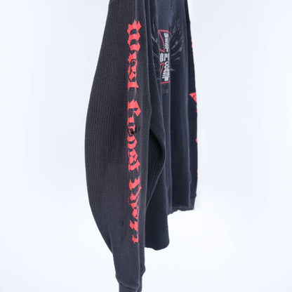 WCC BLACK/RED LONG SLEEVE THERMAL T-SHIRT