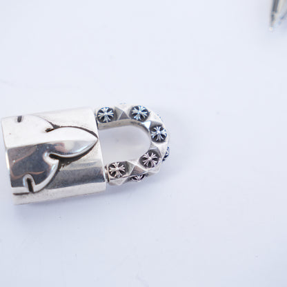 CHROME HEARTS STERLING SILVER LOCK AND KEY