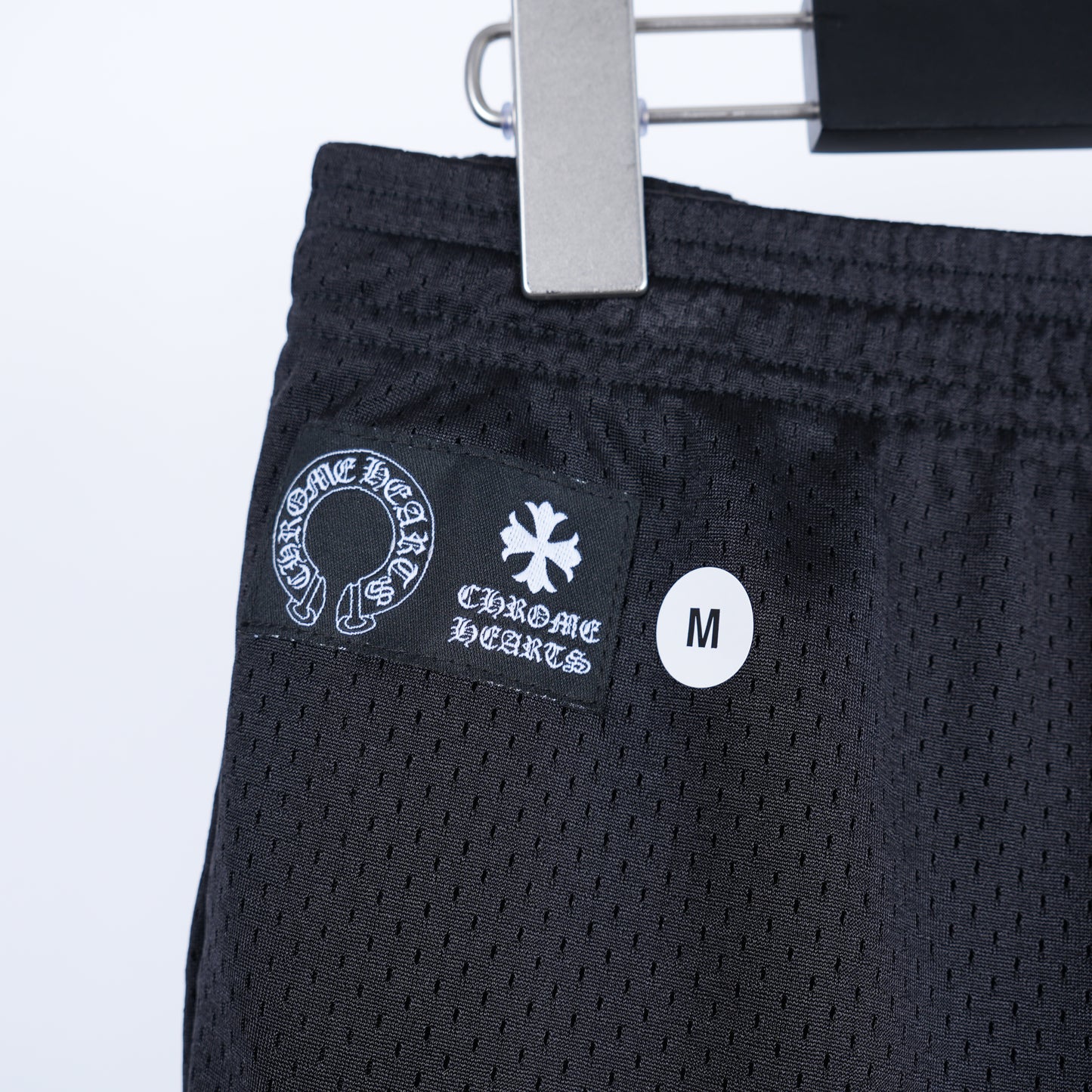 CHROME HEARTS "CH" LOGO WOMENS MESH SHORTS
