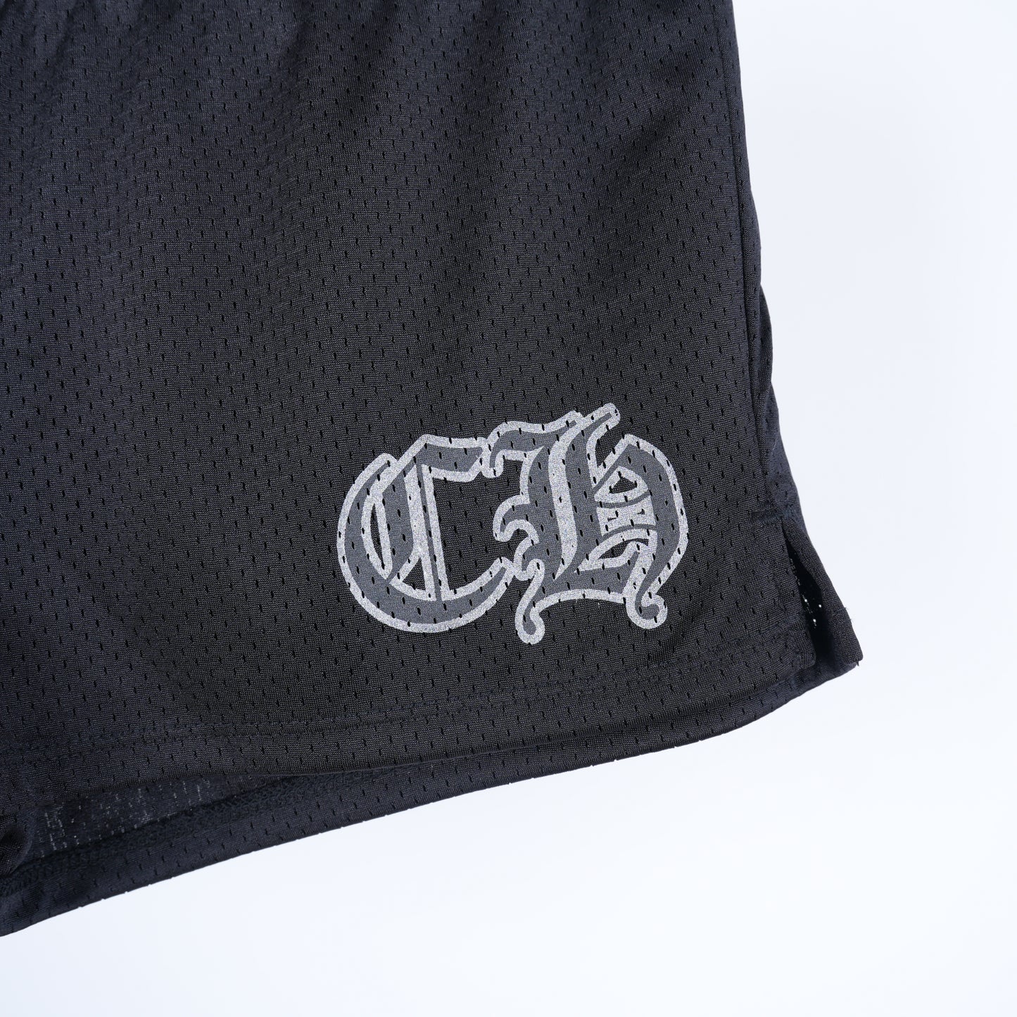 CHROME HEARTS "CH" LOGO WOMENS MESH SHORTS