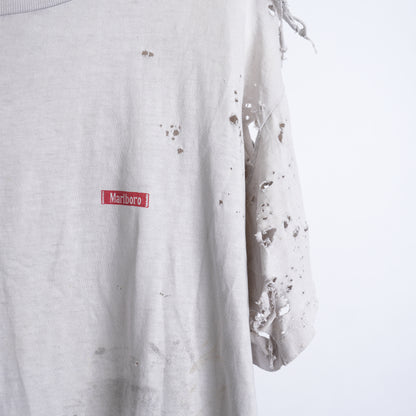 THRASHED WHITE MARLBORO COUNTRY TEE