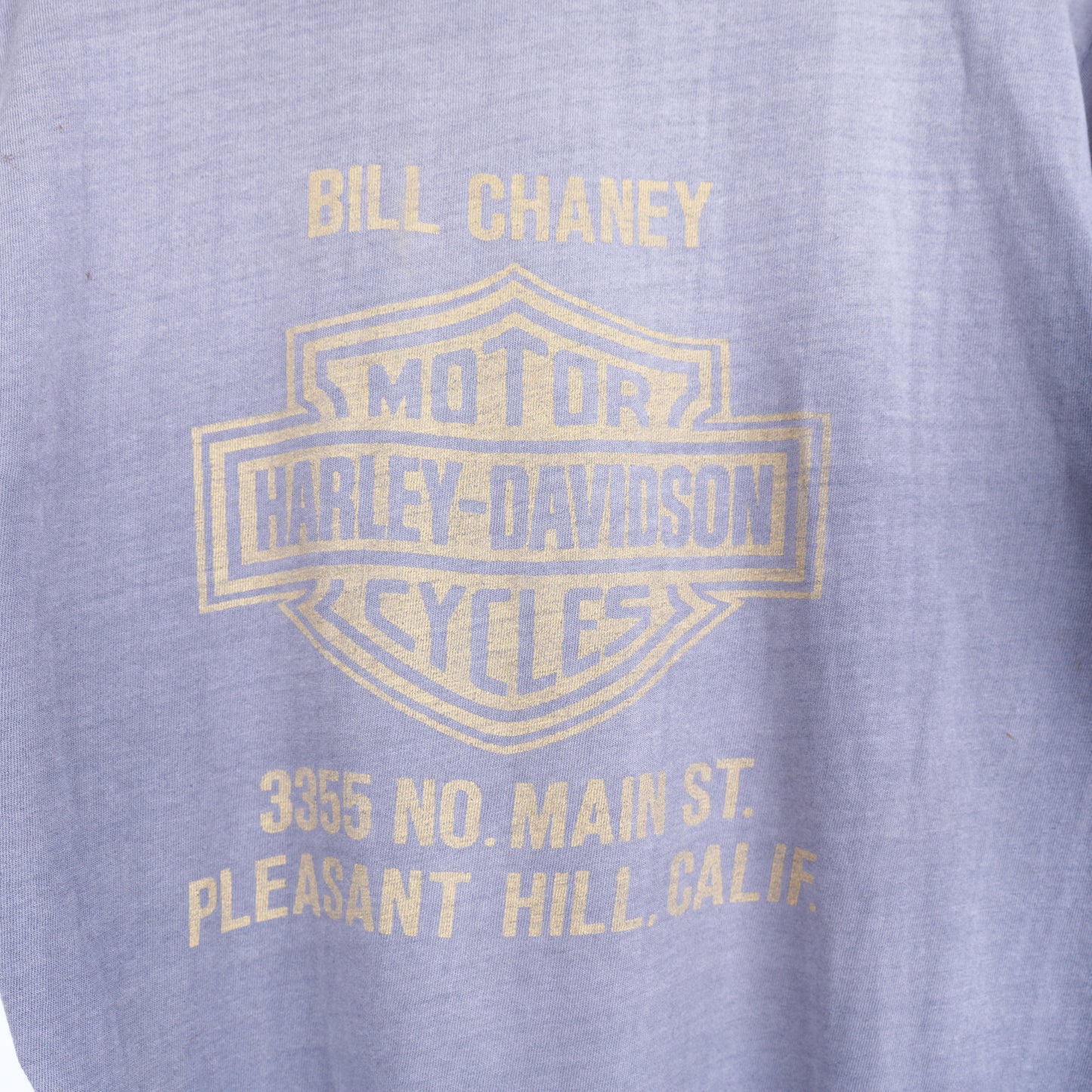 VINTAGE SMOKED FADED HARLEY EMBLEM T-SHIRT