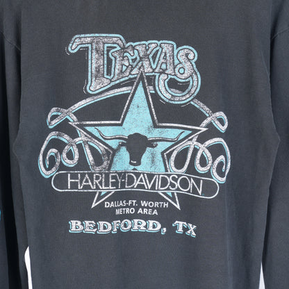 VINTAGE HARLEY DAVIDSON BLUE FLAME LONG SLEEVE TEE