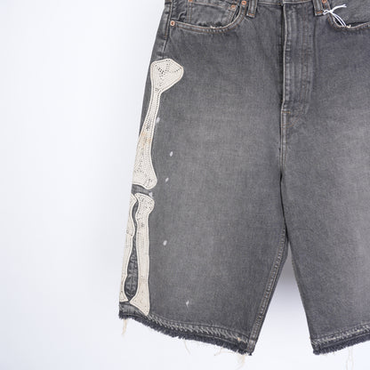 KAPITAL GRAY BONE SHORTS