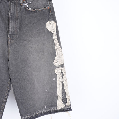 KAPITAL GRAY BONE SHORTS