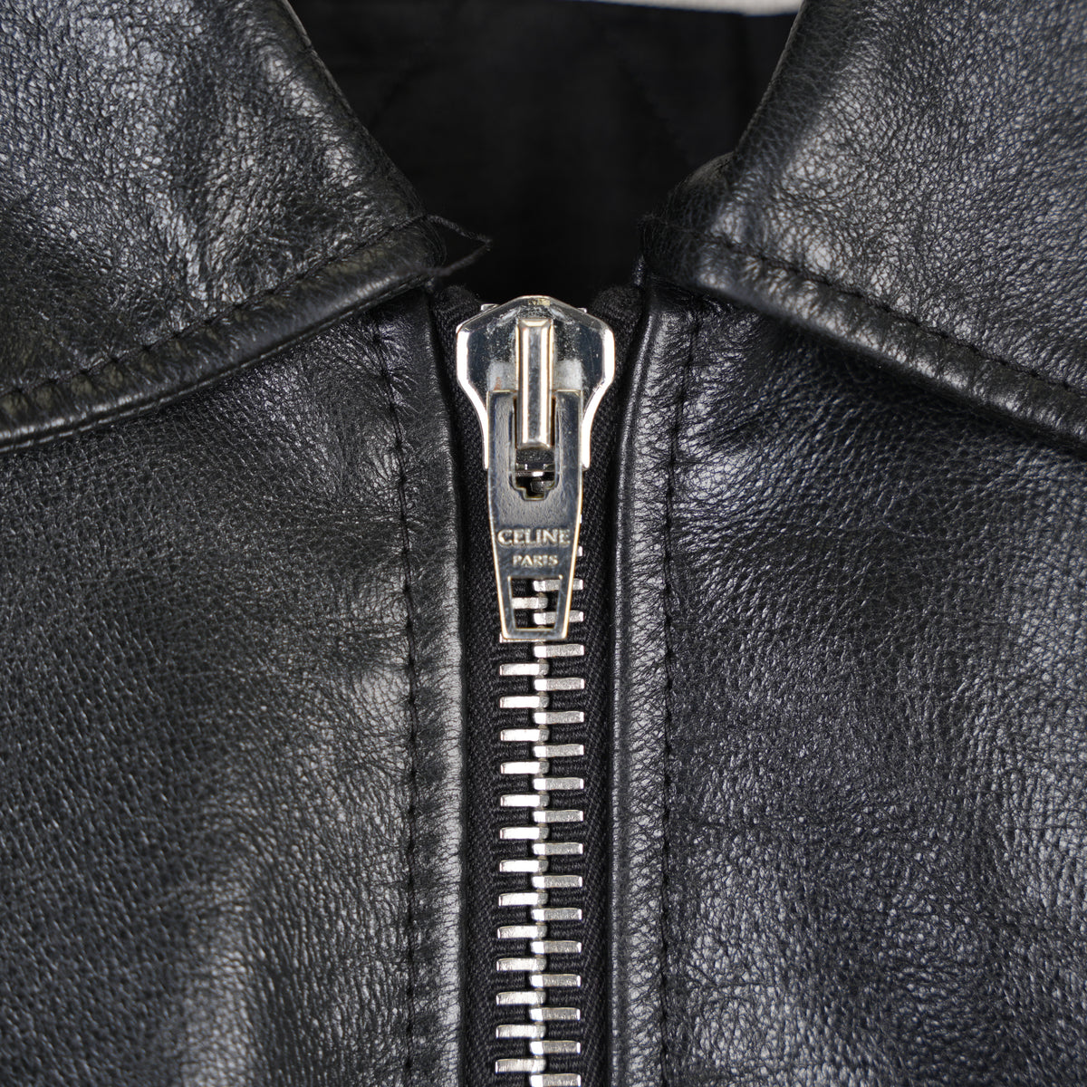 CELINE RARE HEDI SLIMANE POLICE LEATHER JACKET