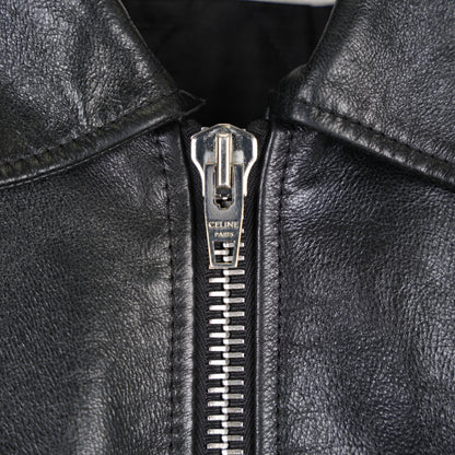 CELINE RARE HEDI SLIMANE POLICE LEATHER JACKET