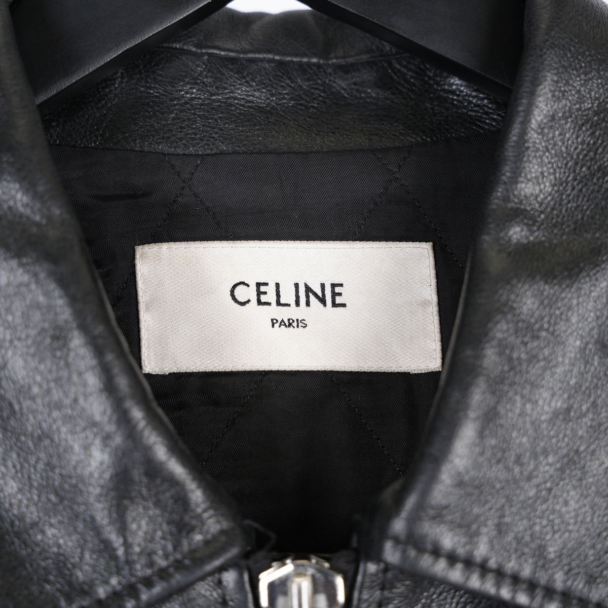 CELINE RARE HEDI SLIMANE POLICE LEATHER JACKET