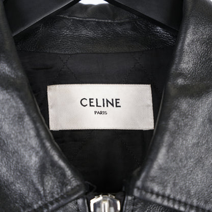 CELINE RARE HEDI SLIMANE POLICE LEATHER JACKET