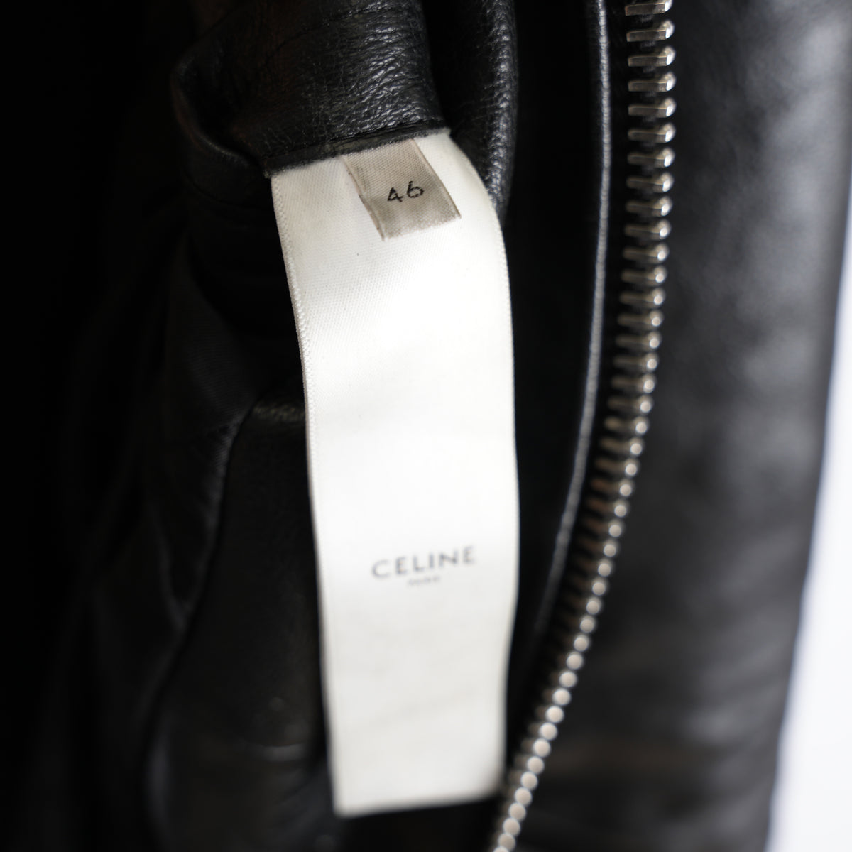 CELINE RARE HEDI SLIMANE POLICE LEATHER JACKET