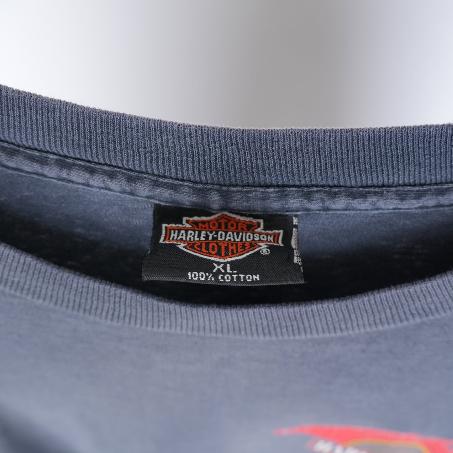 VINTAGE HARLEY DAVIDSON RED FLAME LONG SLEEVE T-SHIRT