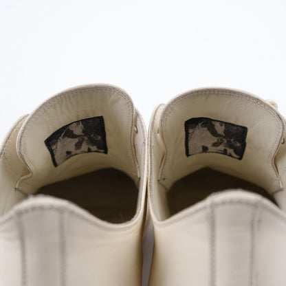 RICK OWENS OFF WHITE TOWER LOW TOP SNEAKERS