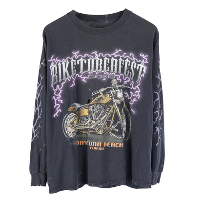 VINTAGE BIKETOBERFEST DAYTONA BEACH LONG SLEEVE TEE