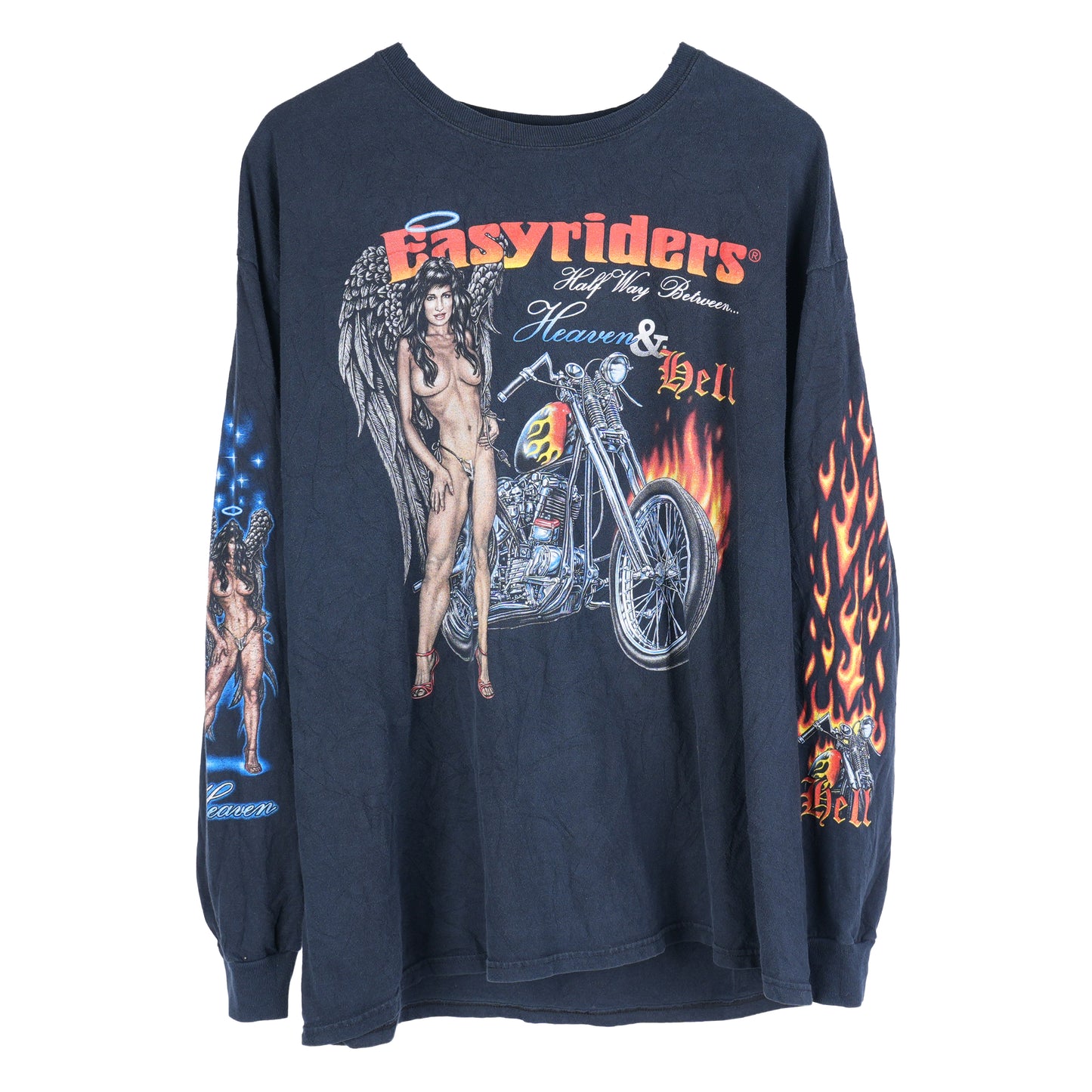 VINTAGE EASYRIDERS HEAVEN & HELL LONG SLEEVE T-SHIRT
