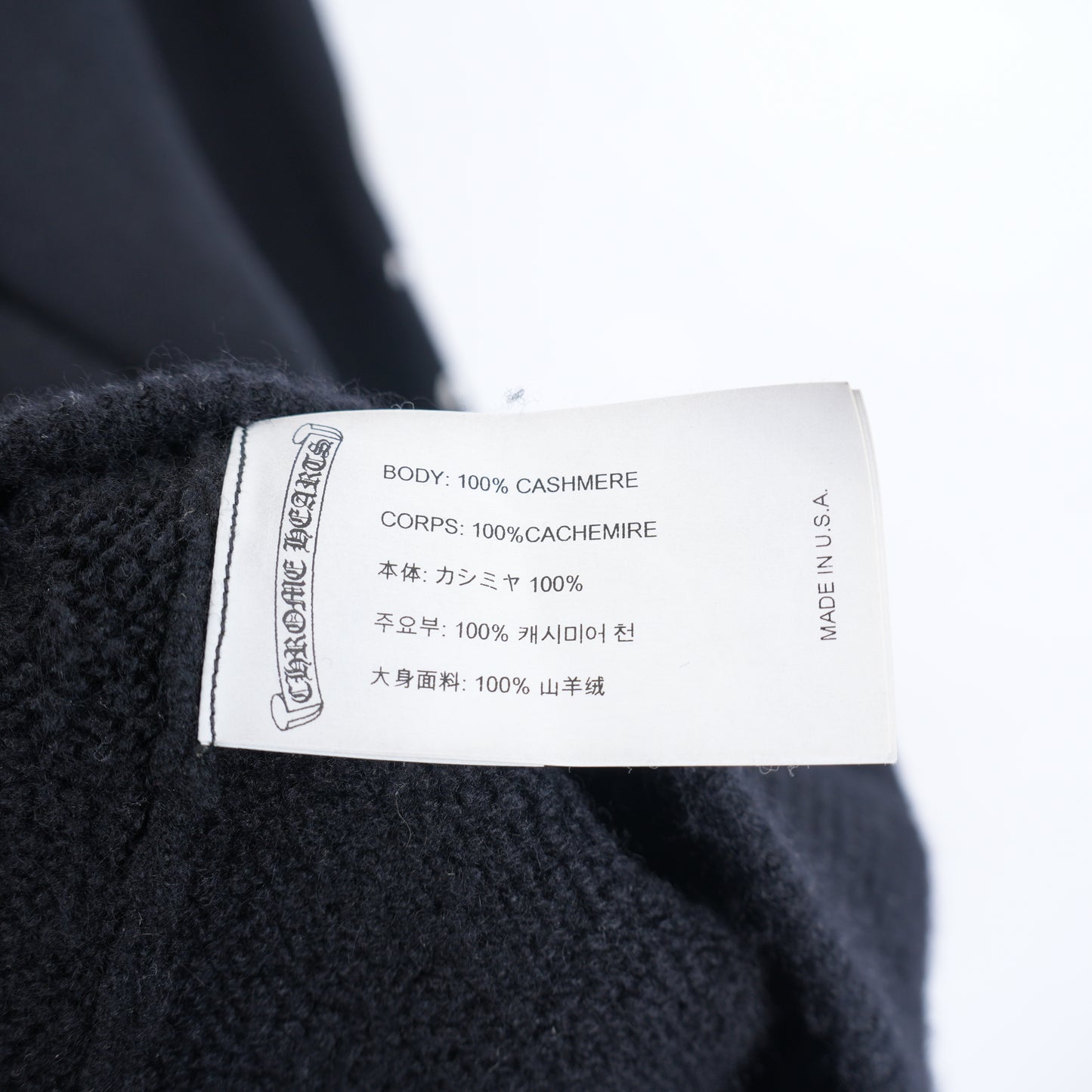 CHROME HEARTS EMBROIDERED CASHMERE SWEATER