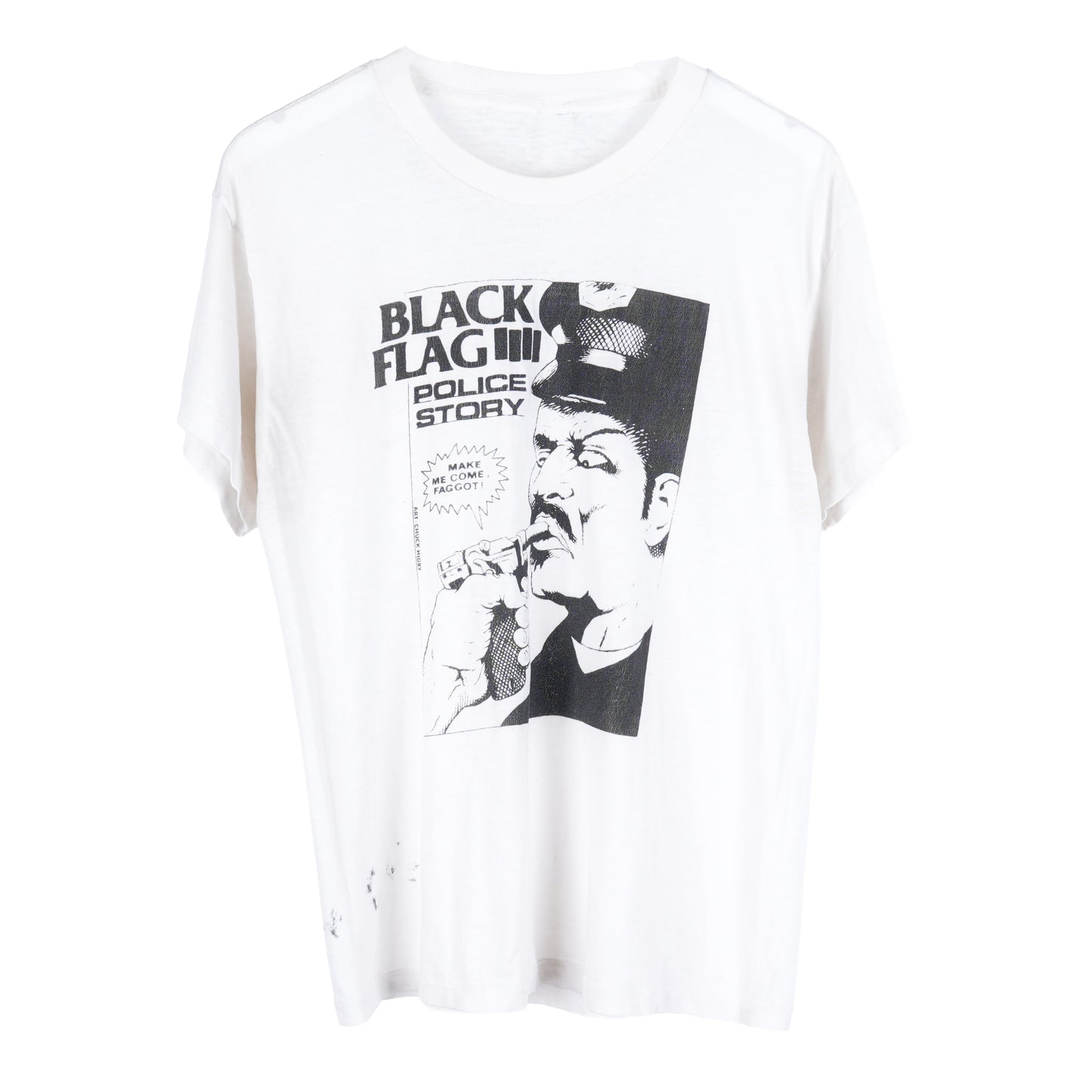 VINTAGE BLACK FLAG 1980s POLICE STORY TEE