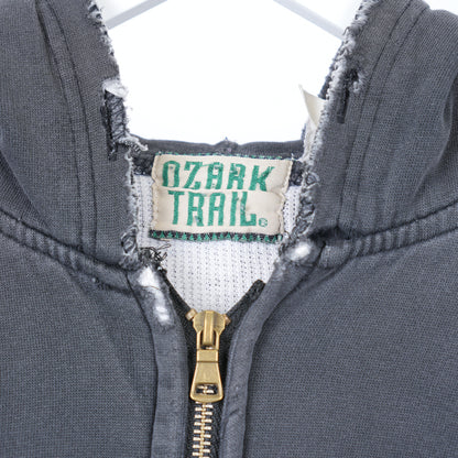 THRASHED FADED ZIP UP HOODIE