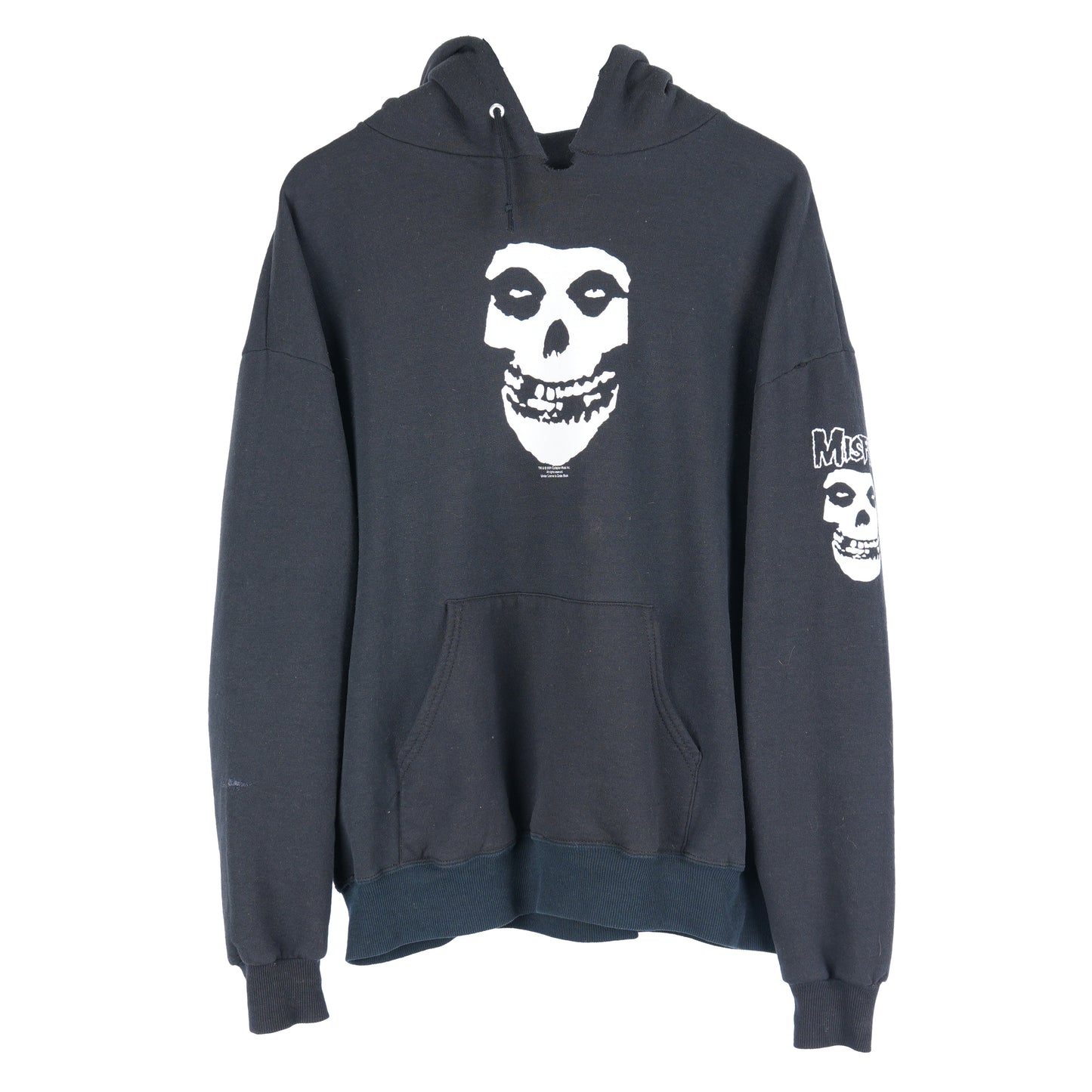 VINTAGE MISFITS SKULL BLACK HOODIE