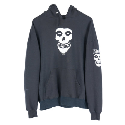 VINTAGE MISFITS SKULL BLACK HOODIE