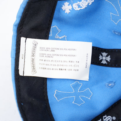 CHROME HEARTS BABY  BLUE WITH WHITE CROSS PATCH HAT