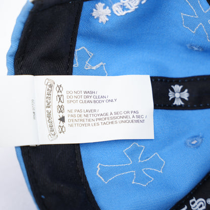 CHROME HEARTS BABY  BLUE WITH WHITE CROSS PATCH HAT