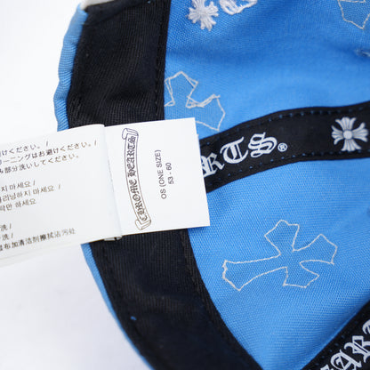 CHROME HEARTS BABY  BLUE WITH WHITE CROSS PATCH HAT