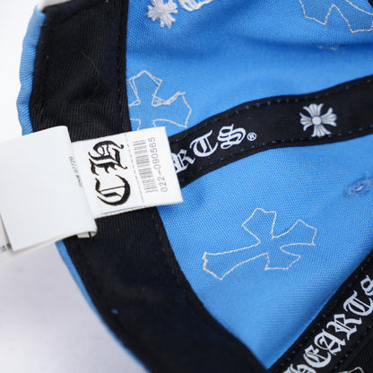 CHROME HEARTS BABY  BLUE WITH WHITE CROSS PATCH HAT