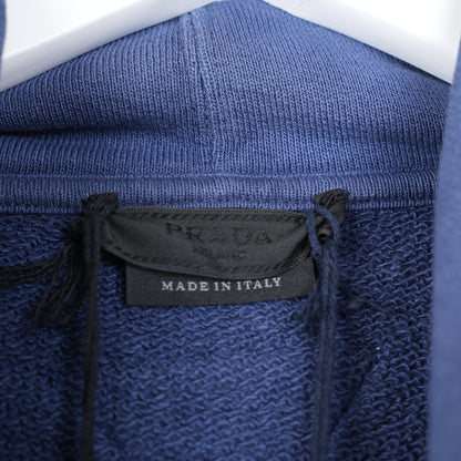 PRADA FADED BLUE LOGO HOODIE