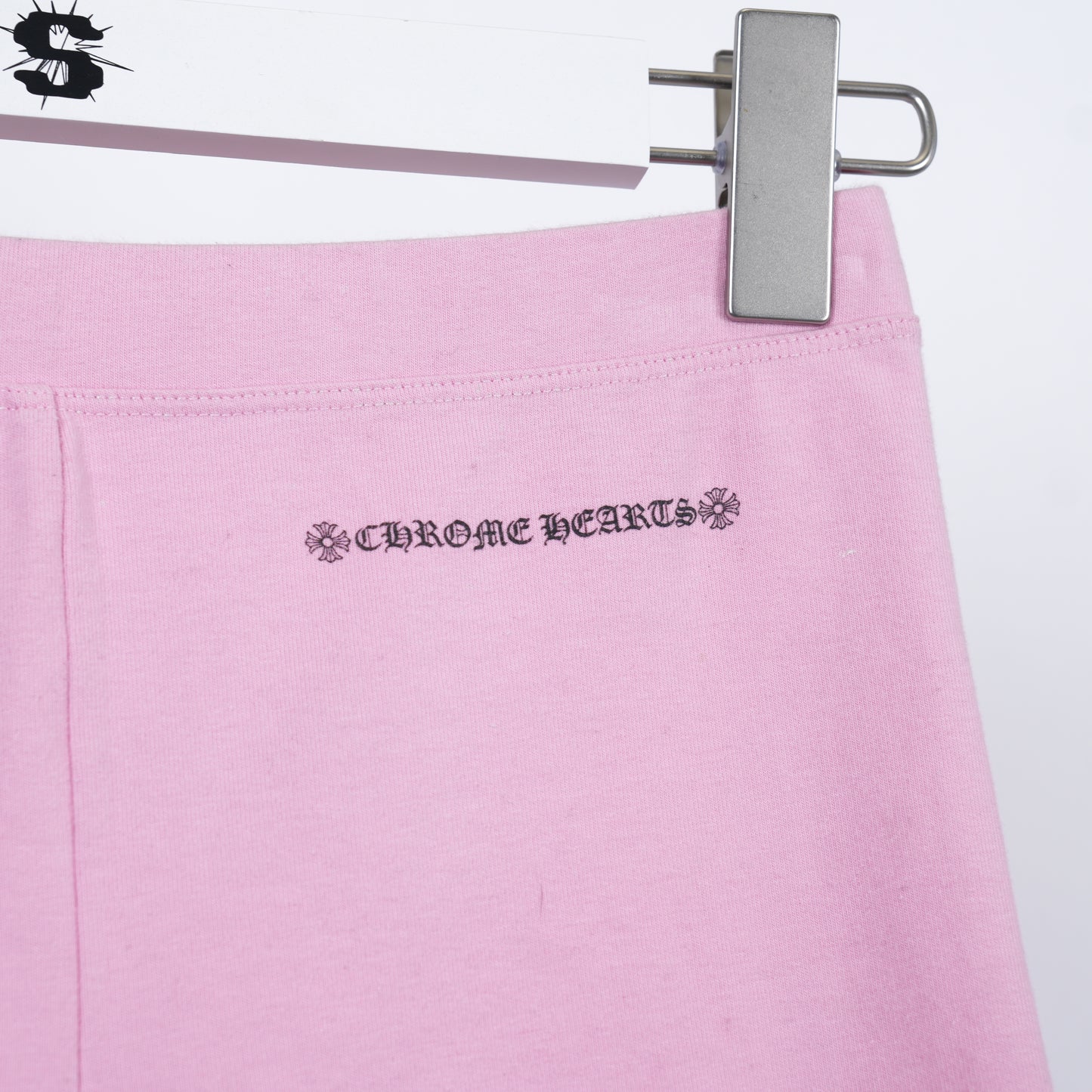 CHROME HEARTS MATTY BOY PINK FLAME SHORTS