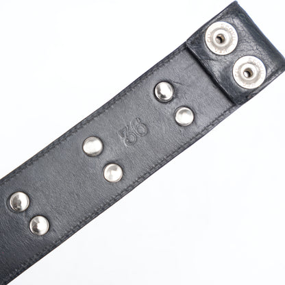 CHROME HEARTS DAGGER EMBELLISHED LEATHER BELT STRAP