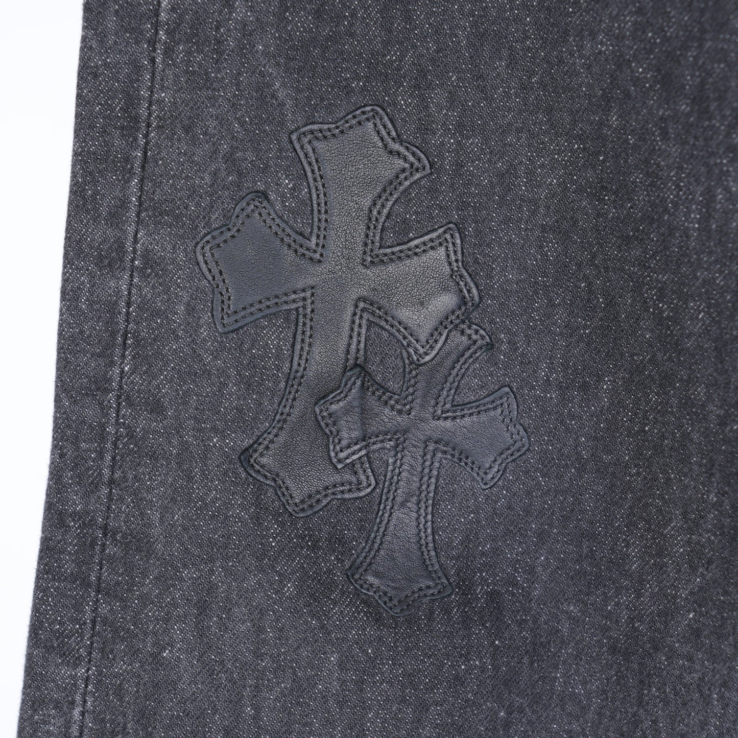 CHROME HEARTS BLACK CROSS PATCH 501 LEVI'S