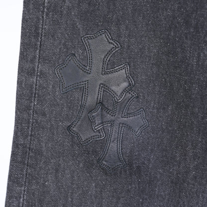 CHROME HEARTS BLACK CROSS PATCH 501 LEVI'S