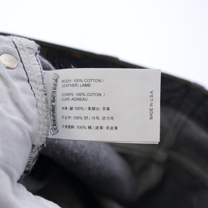 CHROME HEARTS BLACK CROSS PATCH 501 LEVI'S