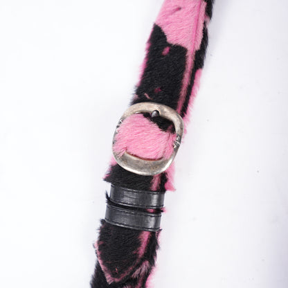 CHROME HEARTS PINK CAMO FUR SNAT BAG