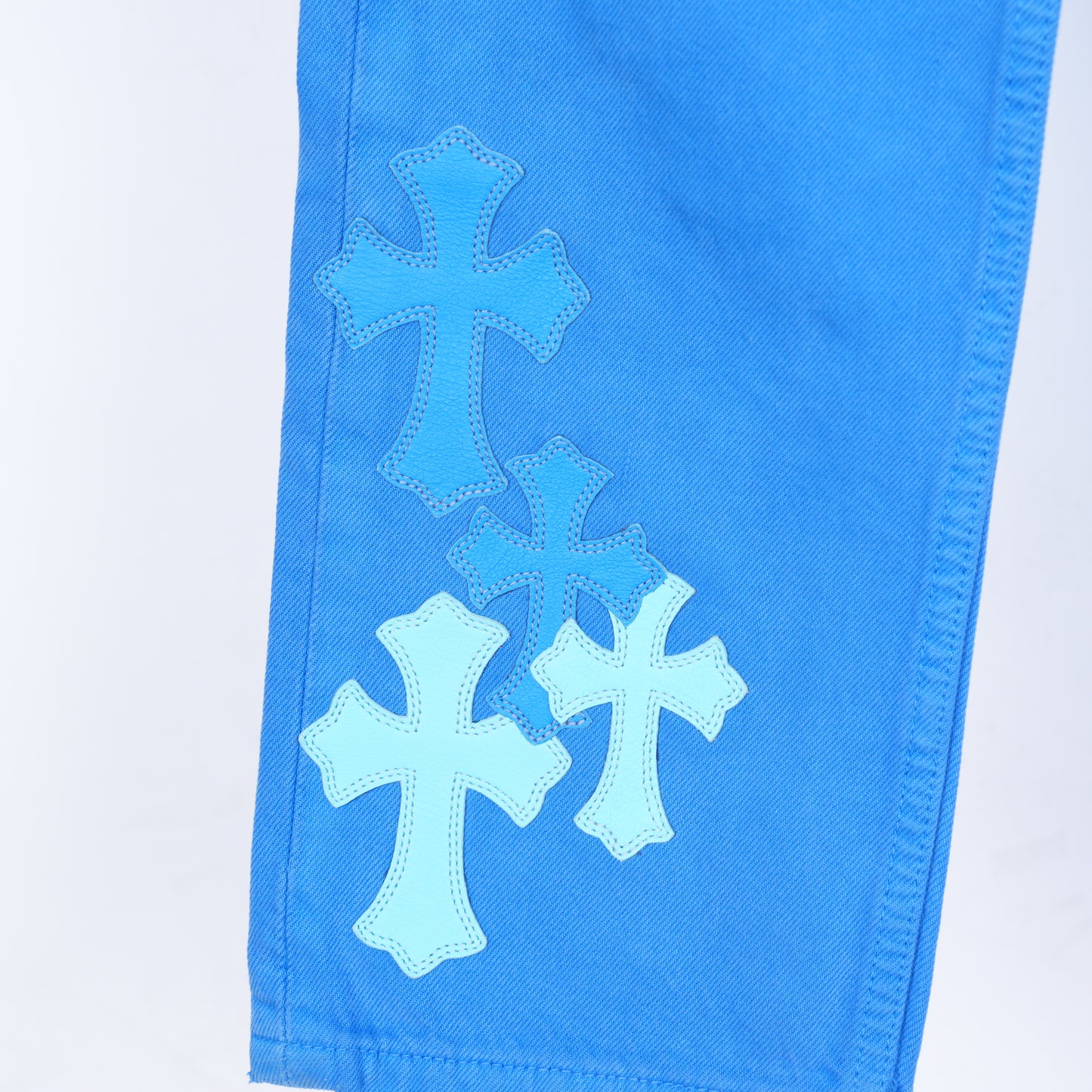 CHROME HEARTS BLUE LONDON JEANS